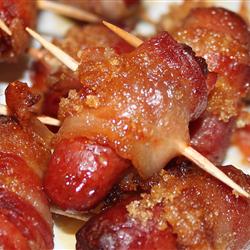 Bacon wrapped smokies